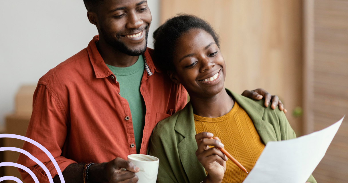 payroll-linked loans got approved, happy couple